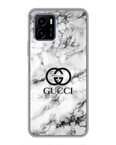 Чехол для Vivo Y15s с картинкой «Gucci — мраморный шик»