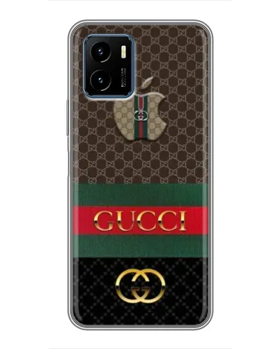 Чехол для Vivo Y15s с картинкой «Gucci — брендированный десерт»