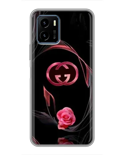 Чехол для Vivo Y15s с картинкой «Gucci — неоновая роза»