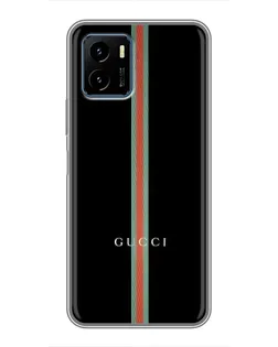 Чехол для Vivo Y15s с картинкой «Gucci — строгая линия»