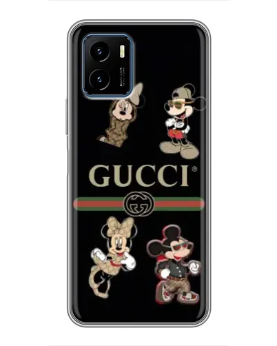 Чехол для Vivo Y15s с картинкой «Gucci — герои Disney и монограмма» Чехол для Vivo Y15s с картинкой «Gucci — герои Disney и монограмма»