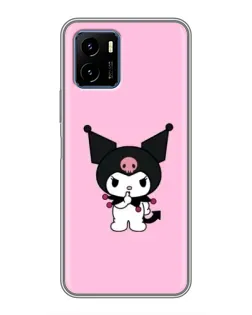 Чехол для Vivo Y15s с картинкой «Kuromi — розовая нежность»