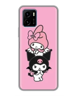 Чехол для Vivo Y15s с картинкой «My Melody и Kuromi»