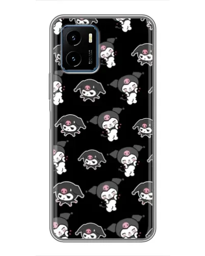Чехол для Vivo Y15s с картинкой «Черный паттерн Kuromi» Чехол для Vivo Y15s с картинкой «Черный паттерн Kuromi»