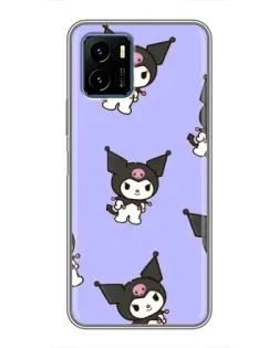 Чехол для Vivo Y15s с картинкой «Паттерн с Kuromi»