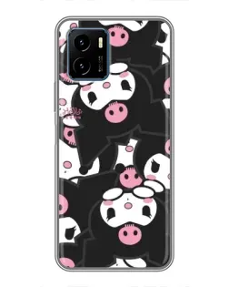 Чехол для Vivo Y15s с картинкой «Паттерн голов Куроми»