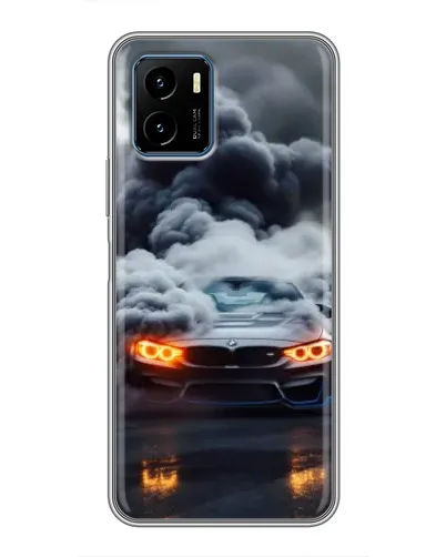 Чехол для Vivo Y15s с картинкой «BMW в дыму» Чехол для Vivo Y15s с картинкой «BMW в дыму»