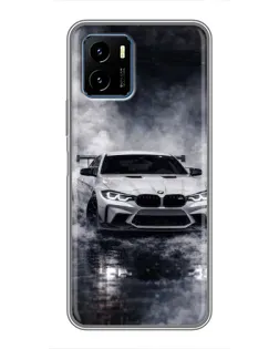 Чехол для Vivo Y15s с картинкой «BMW сквозь туман»
