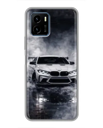 Чехол для Vivo Y15s с картинкой «BMW сквозь туман» Чехол для Vivo Y15s с картинкой «BMW сквозь туман»