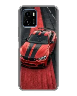 Чехол для Vivo Y15s с картинкой «BMW на красной дорожке»