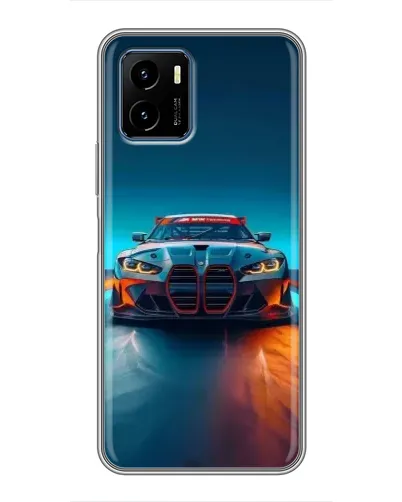 Чехол для Vivo Y15s с картинкой «BMW — огни неона» Чехол для Vivo Y15s с картинкой «BMW — огни неона»