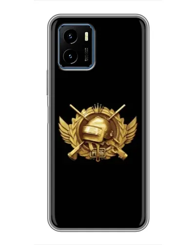 Чехол для Vivo Y15s с картинкой «PUBG — оранжевый градиент»