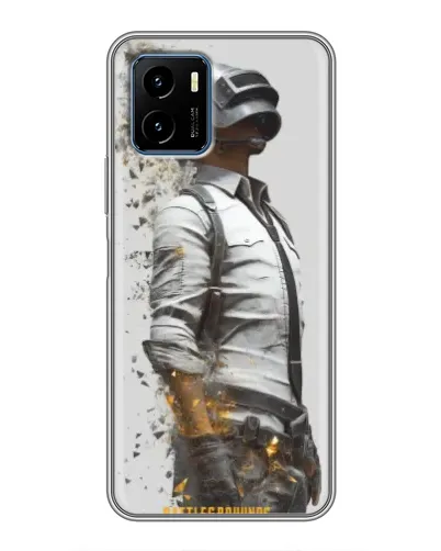 Чехол для Vivo Y15s с картинкой «PUBG — боец в пыли»