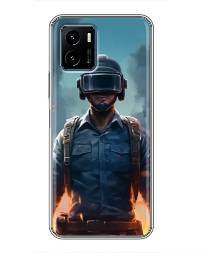 Чехол для Vivo Y15s с картинкой «PUBG — реалистичный герой»