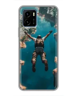 Чехол для Vivo Y15s с картинкой «PUBG — свободное падение»