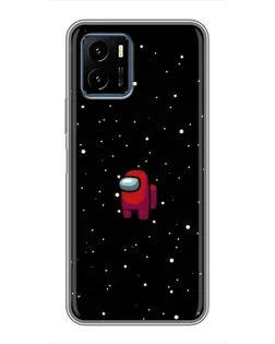 Чехол для Vivo Y15s с картинкой «Красный Among Us»