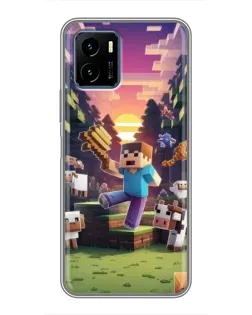 Чохол для Vivo Y15s з картинкою «Стів на фермі»