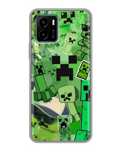 Чехол для Vivo Y15s с картинкой «Криперы Minecraft» Чехол для Vivo Y15s с картинкой «Криперы Minecraft»