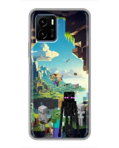 Чехол для Vivo Y15s с картинкой «Эндермен в лесу» Чехол для Vivo Y15s с картинкой «Эндермен в лесу»
