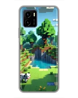Чохол для Vivo Y15s з картинкою «Minecraft літній день»