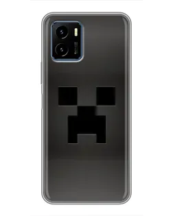 Чохол для Vivo Y15s з картинкою «Чорний кріпер градієнт»