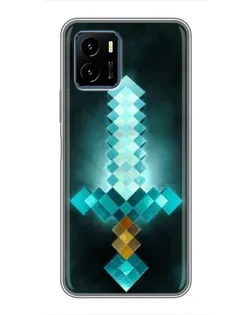 Чохол для Vivo Y15s з картинкою «Алмазний меч неон»