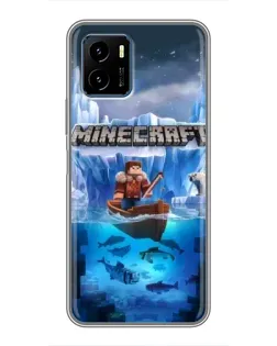 Чохол для Vivo Y15s з картинкою «Minecraft льодянийсвіт»