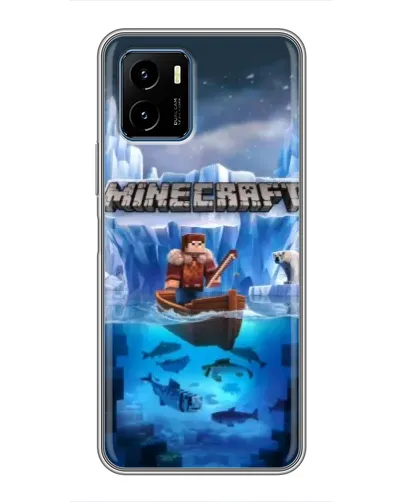 Чехол для Vivo Y15s с картинкой «Minecraft ледяной мир» Чехол для Vivo Y15s с картинкой «Minecraft ледяной мир»