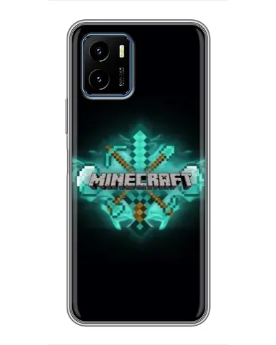 Чехол для Vivo Y15s с картинкой «Minecraft Diamond лого» Чехол для Vivo Y15s с картинкой «Minecraft Diamond лого»