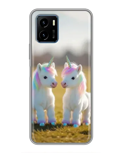 Чехол для Vivo Y15s с картинкой «Пара единорогов» Чехол для Vivo Y15s с картинкой «Пара единорогов»