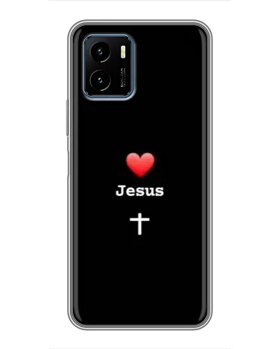 Чехол для Vivo Y15s с картинкой «Сердце - Jesus» Чехол для Vivo Y15s с картинкой «Сердце - Jesus»
