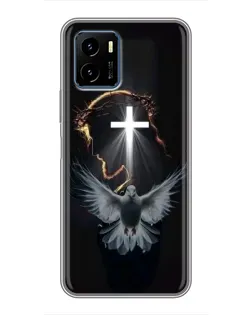 Чехол для Vivo Y15s с картинкой «Голубь и Свет»