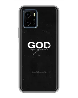 Чехол для Vivo Y15s с картинкой «GOD — Бог над всем»