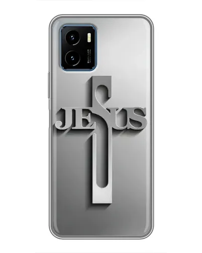 Чехол для Vivo Y15s с картинкой «Металлический крест Jesus» Чехол для Vivo Y15s с картинкой «Металлический крест Jesus»