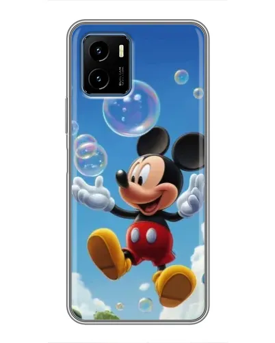 Чехол для Vivo Y15s с картинкой «Mickey и мыльные пузыри»