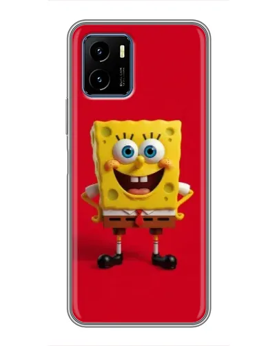 Чехол для Vivo Y15s с картинкой «Спанч Боб на красном» Чехол для Vivo Y15s с картинкой «Спанч Боб на красном»