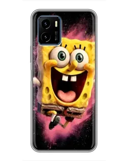 Чехол для Vivo Y15s с картинкой «Взрывной Спанч Боб»