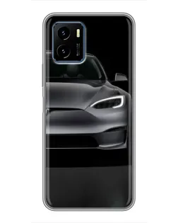 Чехол для Vivo Y15s с картинкой «Tesla Model S Look»