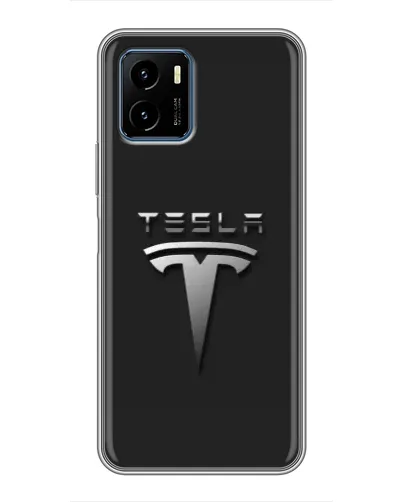 Чехол для Vivo Y15s с картинкой «Стальной логотип Tesla» Чехол для Vivo Y15s с картинкой «Стальной логотип Tesla»