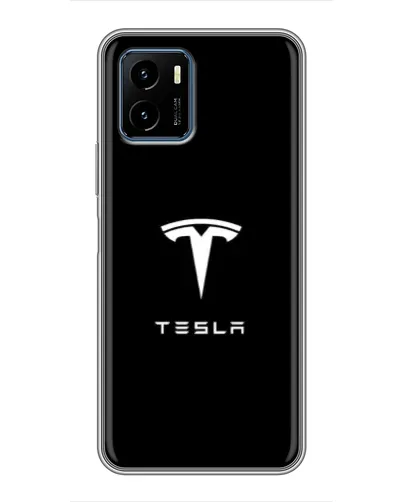 Чехол для Vivo Y15s с картинкой «Tesla White Logo» Чехол для Vivo Y15s с картинкой «Tesla White Logo»