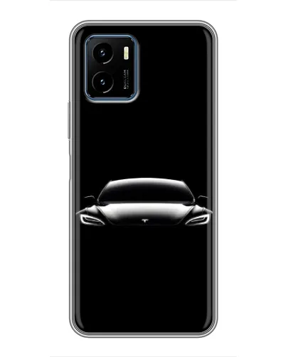 Чехол для Vivo Y15s с картинкой «Фары Tesla Night» Чехол для Vivo Y15s с картинкой «Фары Tesla Night»