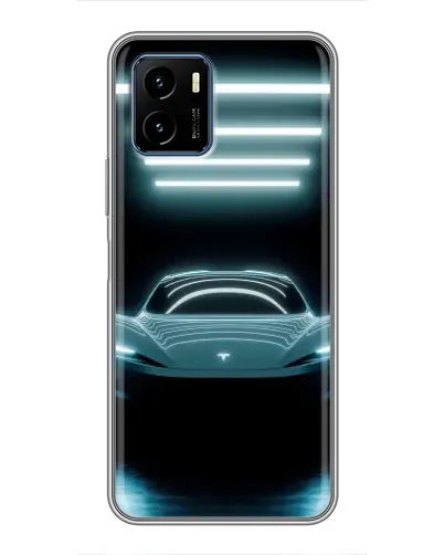 Чехол для Vivo Y15s с картинкой «Tesla в неоне» Чехол для Vivo Y15s с картинкой «Tesla в неоне»