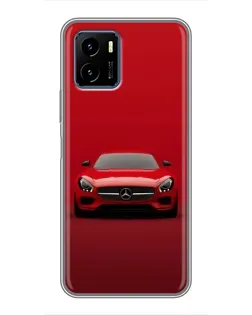 Чехол для Vivo Y15s с картинкой «Красный Mercedes AMG»