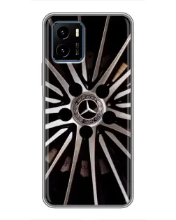 Чехол для Vivo Y15s с картинкой «Диск Mercedes»