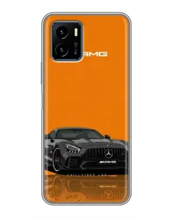 Чехол для Vivo Y15s с картинкой «Оранжевый Mercedes AMG»