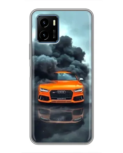 Чехол для Vivo Y15s с картинкой «Audi в облаках дыма» Чехол для Vivo Y15s с картинкой «Audi в облаках дыма»