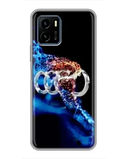 Чехол для Vivo Y15s с картинкой «Энергия лого Audi»