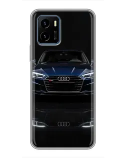 Чехол для Vivo Y15s с картинкой «Audi — ночное отражение»
