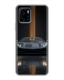 Чехол для Vivo Y15s с картинкой «Lamborghini золотые линии» Чехол для Vivo Y15s с картинкой «Lamborghini золотые линии»