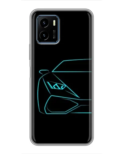 Чехол для Vivo Y15s с картинкой «Голубой силуэт Lamborghini» Чехол для Vivo Y15s с картинкой «Голубой силуэт Lamborghini»